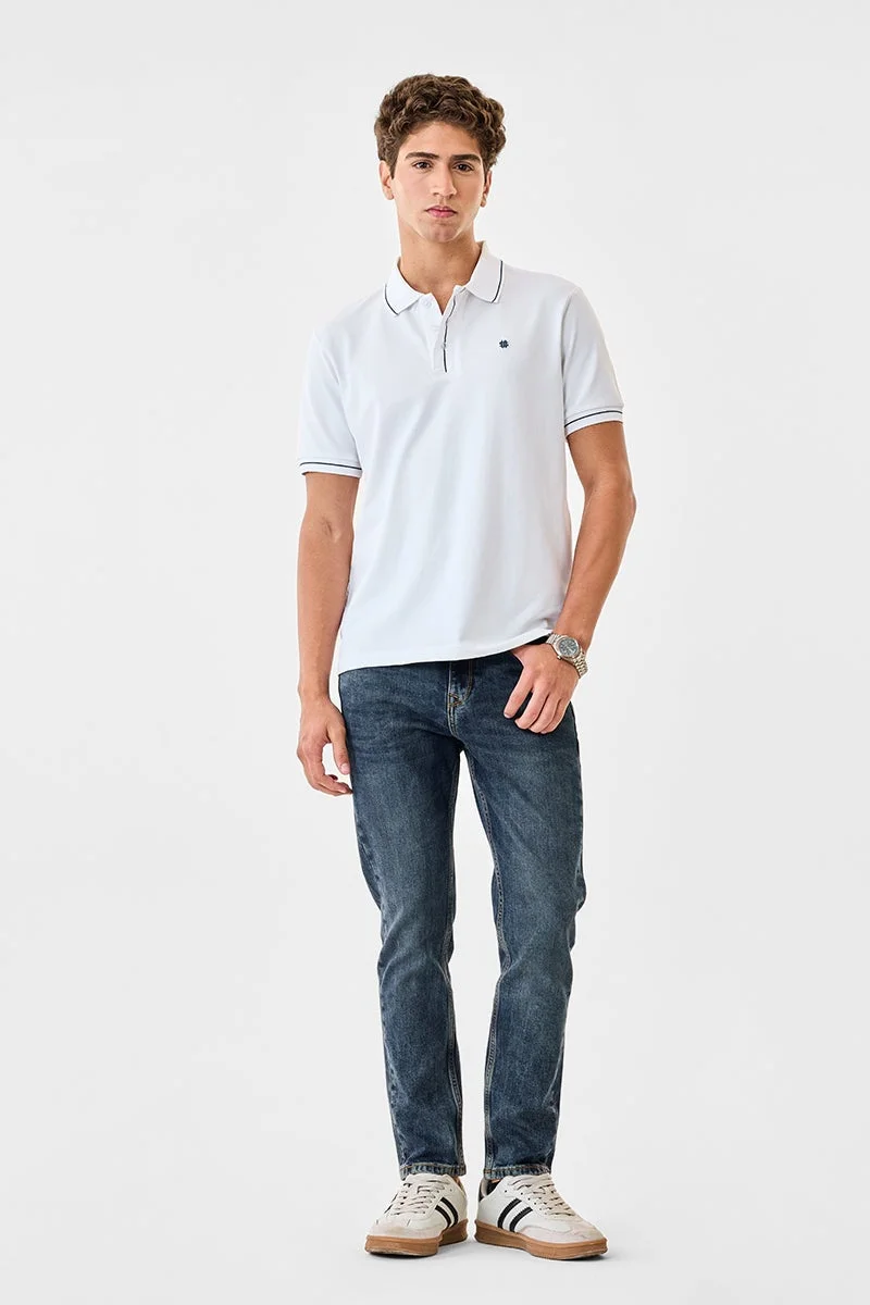 SNITCH Regular Fit Polo Stretch T-Shirt